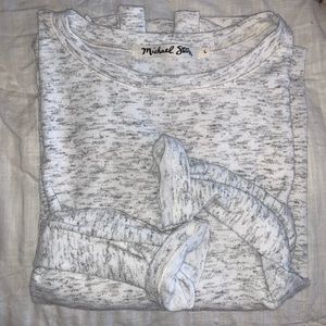 MICHAEL STARS Gray Heathered Sweater